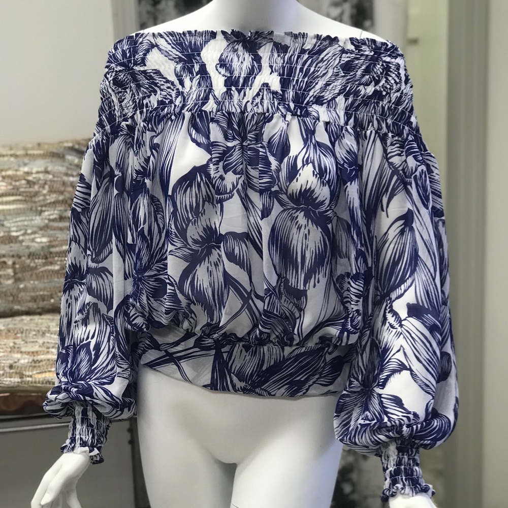Karlie off the shoulder print top